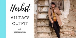 Beitragsbild des Blogbeitrags Outfit in den Herbstfarben Braun, Senfgelb, Beige…
