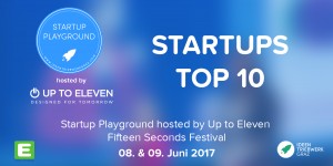 Beitragsbild des Blogbeitrags Das sind die Top 10 beim Startup Playground hosted by UT11 @ Fifteen Seconds Festival!