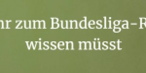 Beitragsbild des Blogbeitrags Bundesliga-Restart: Wie alle Teams dastehen