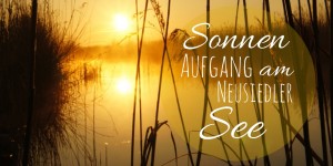 Beitragsbild des Blogbeitrags Sonnenaufgang am Neusiedlersee