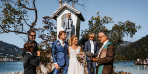 Beitragsbild des Blogbeitrags Die erste Hochzeit am Ochsenkreuz – Heiraten am Wolfgangsee