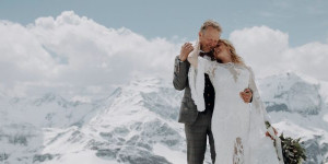 Beitragsbild des Blogbeitrags A SKIERS WEDDING – Eine Winterhochzeit in den Bergen von Gastein