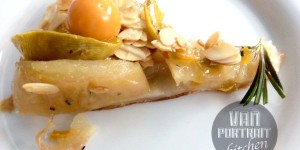 Beitragsbild des Blogbeitrags Apfel-Kürbis Tarte-Tatin Variationen