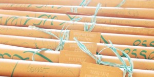 Beitragsbild des Blogbeitrags Handgedrucktes Geschenkpapier