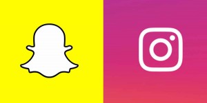Beitragsbild des Blogbeitrags Snapchat vs. Instagram – An Eye-Opening Comparison for Brands 