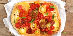 Beitragsbild des Blogbeitrags Tomaten-Ricotta Pizza