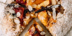 Beitragsbild des Blogbeitrags Pfirsich-Tarte und ein paar Gedanken zum Älterwerden