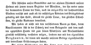 Beitragsbild des Blogbeitrags Wissenschaftliche Quellen der  Sennenhunde 1853 