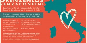 Beitragsbild des Blogbeitrags Grenzenlos ★ SenzaConfini: una serata di beneficenza a Vienna a favore dei terremotati in Italia