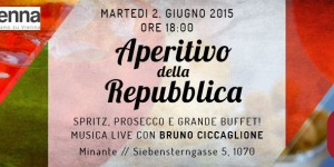 Beitragsbild des Blogbeitrags Evento: “Aperitivo della Repubblica” @ Pizzeria Minante