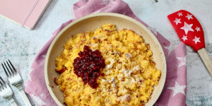 Beitragsbild des Blogbeitrags POLENTASCHMARRN MIT PREISELBEEREN