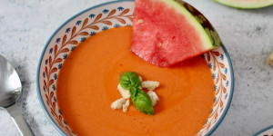 Beitragsbild des Blogbeitrags WASSERMELONEN-GAZPACHO 