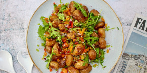 Beitragsbild des Blogbeitrags FUNKY KARTOFFELPFANNE