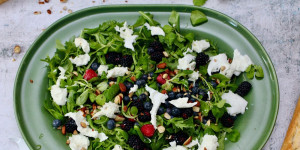 Beitragsbild des Blogbeitrags BERRY & BURRATA SALAT