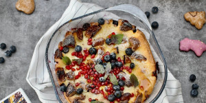 Beitragsbild des Blogbeitrags WEIHNACHTLICHES LEBKUCHEN-DUTCH-BABY
