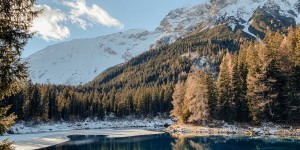 Beitragsbild des Blogbeitrags Winterwanderung zum Obernberger See