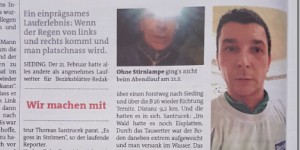 Beitragsbild des Blogbeitrags “Einprägsames” Lauferlebnis… 