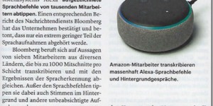 Beitragsbild des Blogbeitrags Alexa fürs Wohnzimmer disqualifiziert