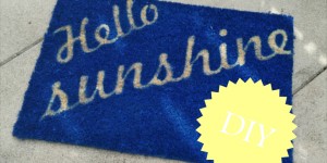 Beitragsbild des Blogbeitrags DIY Fußmatte