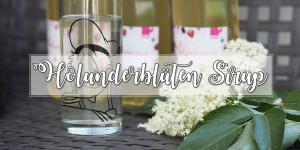 Beitragsbild des Blogbeitrags Holunderblüten-Sirup