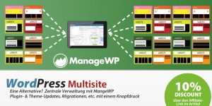 Beitragsbild des Blogbeitrags Alternative zur Multisite? Zentrale Verwaltung durch ManageWP 