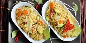 Beitragsbild des Blogbeitrags Gebratene Nudeln – einfach lecker
