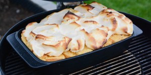 Beitragsbild des Blogbeitrags Scheiterhaufen mit Schneehaube vom Grill