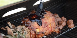 Beitragsbild des Blogbeitrags Süß pikante BBQ Bacon Ananas