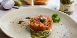 Beitragsbild des Blogbeitrags Vegetarisches Tatar vom Grill