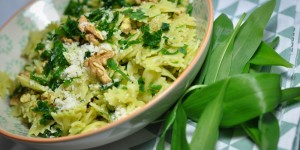 Beitragsbild des Blogbeitrags Bärlauch Pasta wenns mal schneller gehen muss 