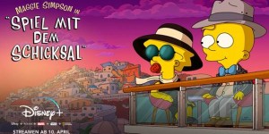 Beitragsbild des Blogbeitrags Morgen startet exklusiv auf Disney+ der animierte Kurzfilm Maggie Simpson in Spiel mit dem Schicksal