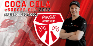 Beitragsbild des Blogbeitrags Der Coca-Cola eSoccer Cup findet 2022 mit noch mehr Preisgeld statt