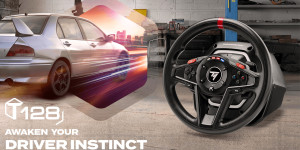 Beitragsbild des Blogbeitrags Thrustmaster T128 Racing Wheel in Paris vorgestellt 