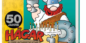 Beitragsbild des Blogbeitrags 50 Jahre Hägar - der berühmteste Comic-Wikinger feiert Geburtstag! 