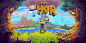 Beitragsbild des Blogbeitrags Im neuen Gameplay-Trailer von Tiny Thor werden die Kräfte des Mini-Mjölnir enthüllt