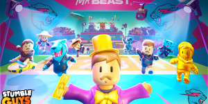 Beitragsbild des Blogbeitrags Stumble Guys tut sich mit MrBeast zusammen