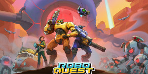 Beitragsbild des Blogbeitrags Das blitzschnelle FPS-Roguelite Roboquest erscheint im Herbst 2023 