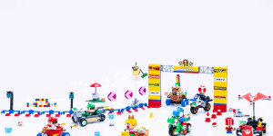Beitragsbild des Blogbeitrags 3, 2, 1… GO! Die LEGO Gruppe stellt die ersten LEGO Super Mario: Mario Kart Sets vor