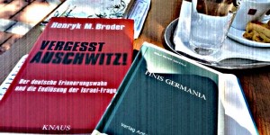 Beitragsbild des Blogbeitrags ‚Finis Germania‘, ‚Vergesst Auschwitz!‘ und ‚Der Treppenwitz der Geschichte‘