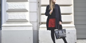 Beitragsbild des Blogbeitrags Herbstliches Wildlederrock Outfit Mit Loafers Und Business Bag Von Coccinelle