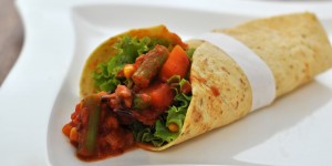 Beitragsbild des Blogbeitrags Süß-scharfe-Wraps 