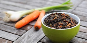 Beitragsbild des Blogbeitrags einfacher Belugalinsen-Salat 