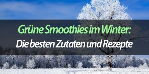 Beitragsbild des Blogbeitrags Grüne Smoothies Zutaten & Rezepte für den Winter 2017 
