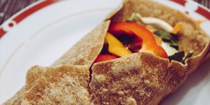 Beitragsbild des Blogbeitrags Chicken Burrito mit selbstgemachten Tortilla